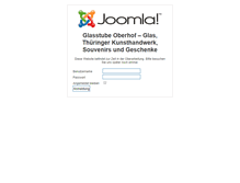 Tablet Screenshot of glasstube-oberhof.de